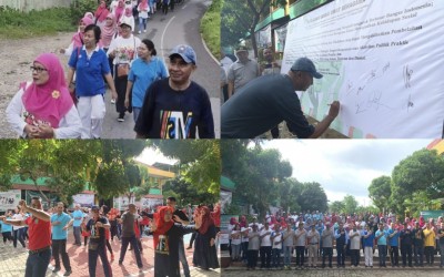 MTsN Kota Kupang Ikuti Jalan Sehat Penutupan HAB
