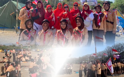 23 Anggota Penggalang MTsN Kota Kupang Ikuti Kegiatan Api Unggun Renungan dan Ulang Janji Pramuka di Lasiana